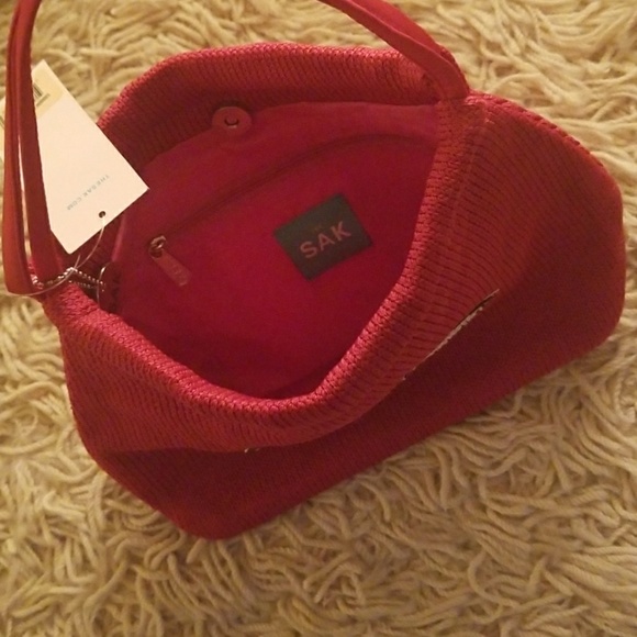 The Sak Red Knit Handbag - Picture 3 of 4